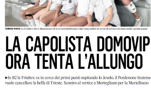 La capolista Domovip ora tenta l'allungo