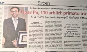 Fipav Pn, 110 arbitri: primato tricolore