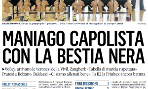 Maniago capolista con la bestia nera